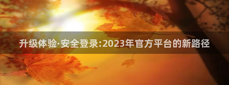 狗子28：升级体验·安全登录:2023年官方平台的新路径