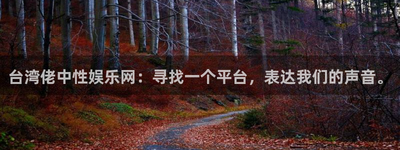 狗子28平台招商：台湾佬中性娱乐网：寻找一个平台，表达我们的声音。