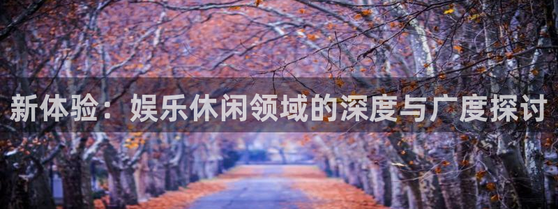 狗子28体育老板是谁：新体验：娱乐休闲领域的深度与广度探讨